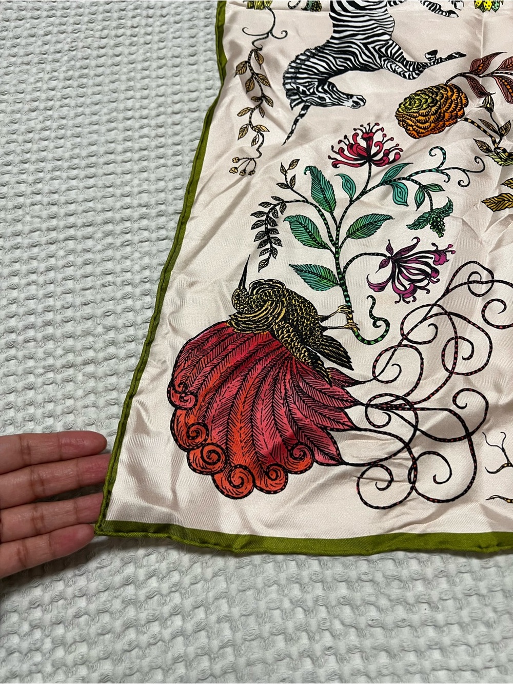 Echo Fantasy Forest Silk Square Scarf - Picture 5 of 6